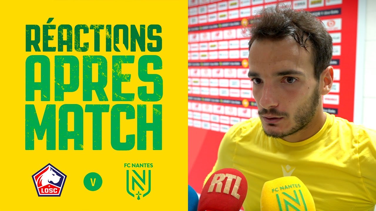 Losc Fc Nantes La R Action Passionnante Des Joueurs Apr S Le Match