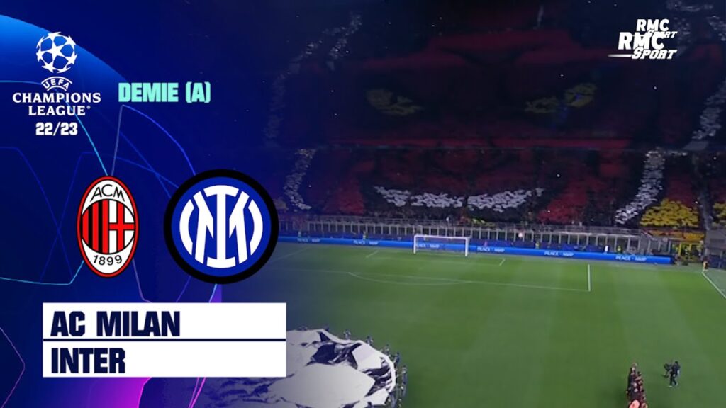 ac milan – inter : impressionnant tifo et ambiance survoltée à l’entrée des joueurs