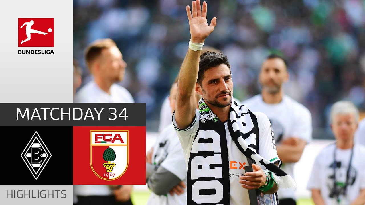 adieu stindl avec une victoire | borussia m’gladbach – fc augsbourg | faits saillants | md 34 bundesliga 22/23