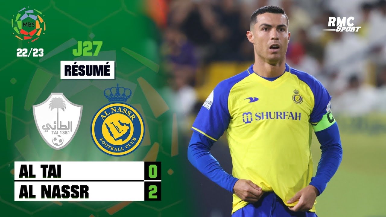 avec ronaldo buteur, al nassr s’impose face à al tai (2 0) (j27)