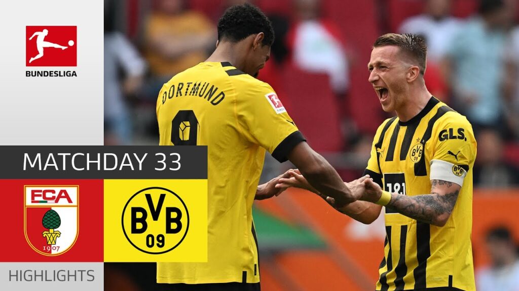 bvb sur le point de remporter le titre ? | fc augsbourg – borussia dortmund 0 3 | faits saillants | bundesliga 22/23