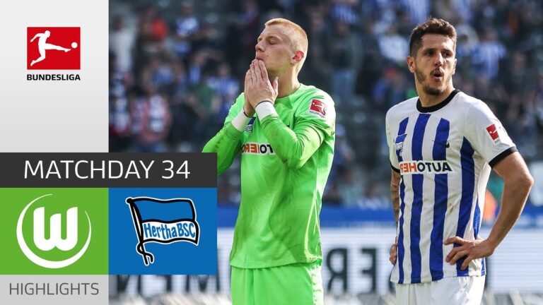 hertha part la tête haute | vfl wolfsbourg – hertha bsc | faits saillants | md 34 bundesliga 22/23