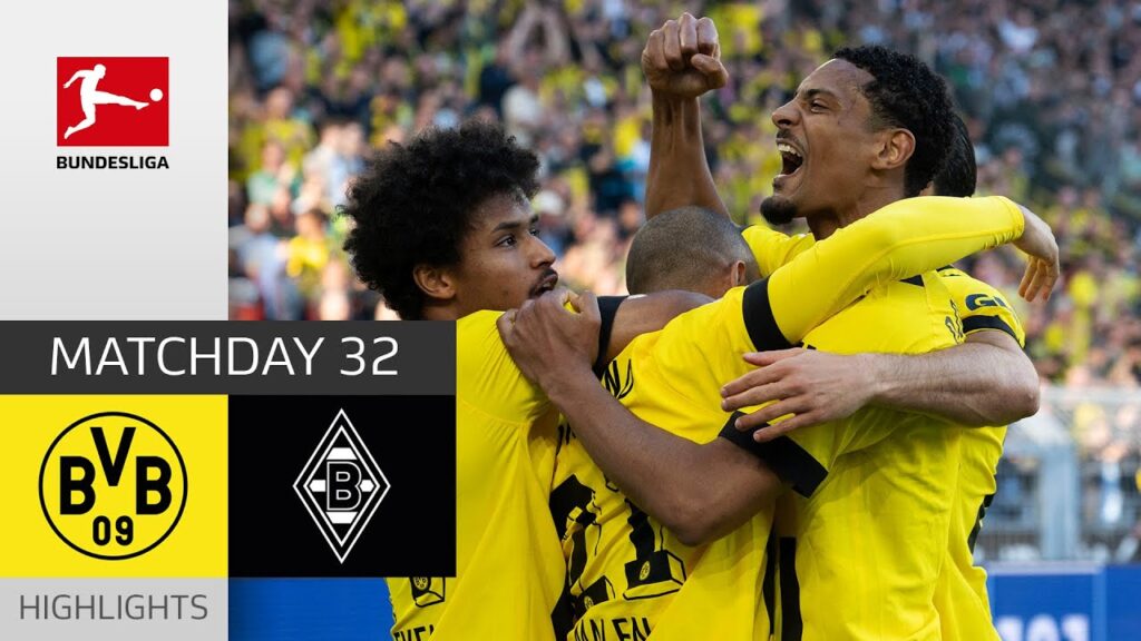 le bvb maintient la course au titre palpitante ! | borussia dortmund – borussia m’gladbach 5 2 | bundesliga 22/23