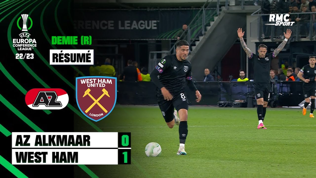 résumé : az alkmaar 0 1 west ham (q) – conférence ligue (1/2 finale retour)