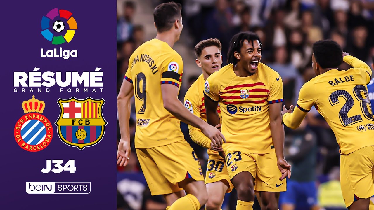 résumé : champion, le barça écrase l’espanyol dans le derby