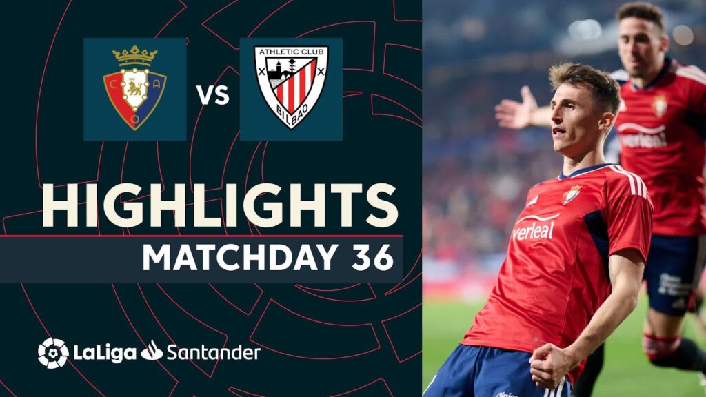 résumé du ca osasuna vs athletic club (2 0)