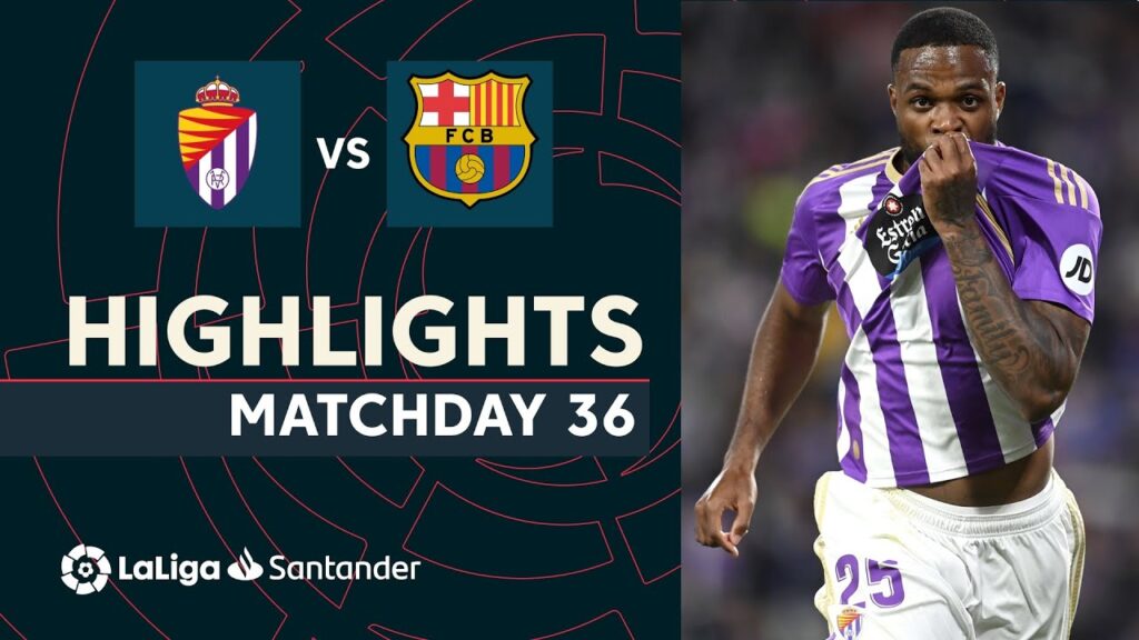 résumé du real valladolid vs fc barcelone (3 1)