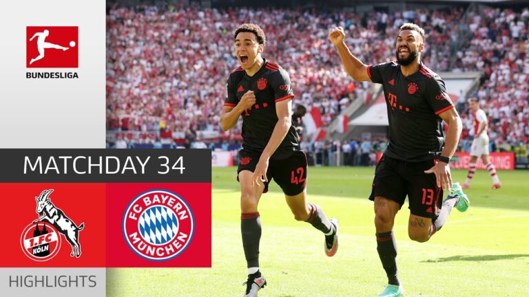 titre remporté lors de la dernière journée ! | 1. fc cologne – bayern munich | faits saillants | md 34 – bouli 22/23