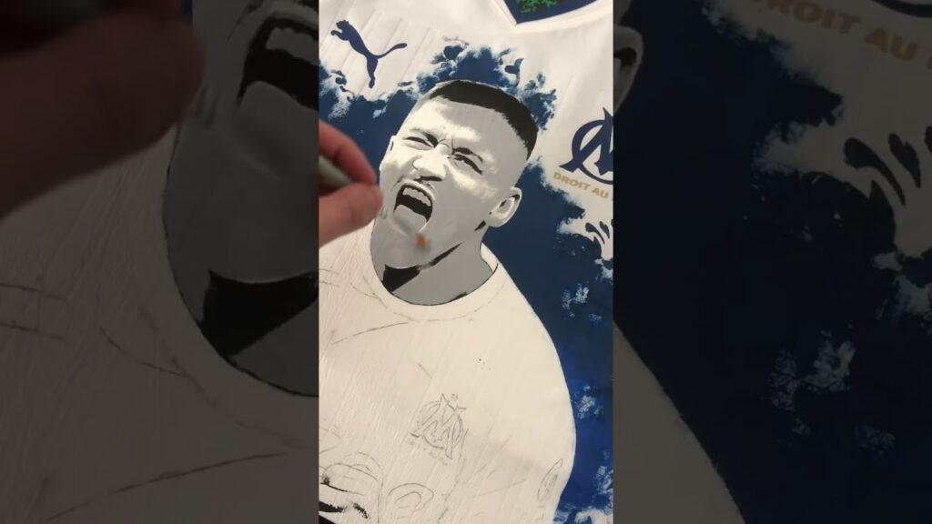 une édition spéciale ?! 👀😏 #shortfootball #om #soccer #football #sanchez #painting