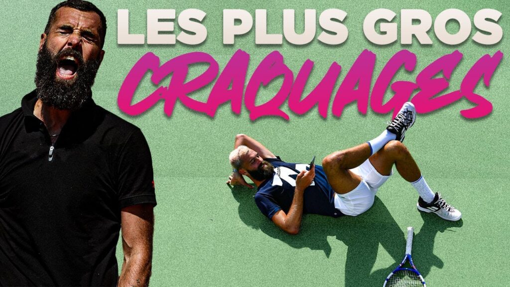 cassages de raquettes, insultes,… les plus gros craquages de benoit paire !