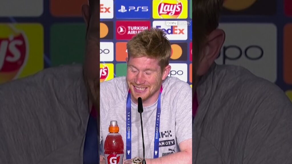 😂 de bruyne en roue libre en conférence de presse !