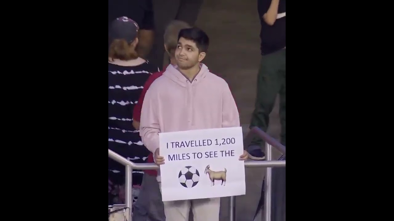 il a parcouru 1 200 miles pour regarder messi, mais il jouait dans un match d’exhibition en argentine 😭