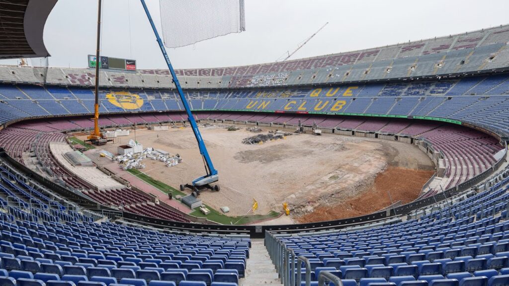 le barÇa avance avec les travaux au spotify camp nou 🔵🔴