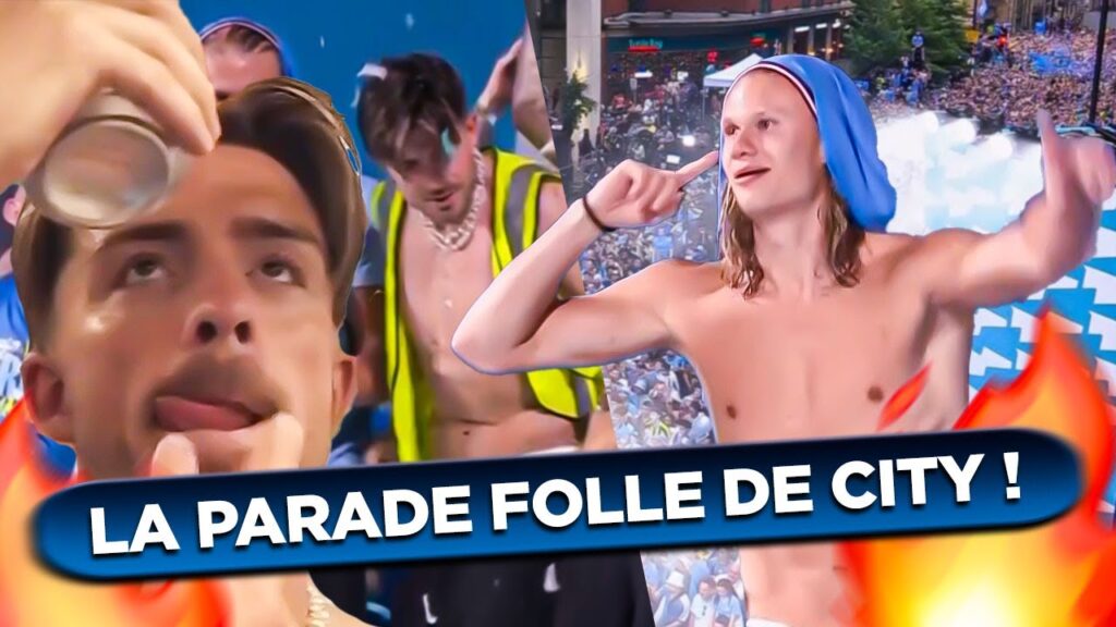 🤣 les images des folles cÉlÉbrations du triplé de manchester city !