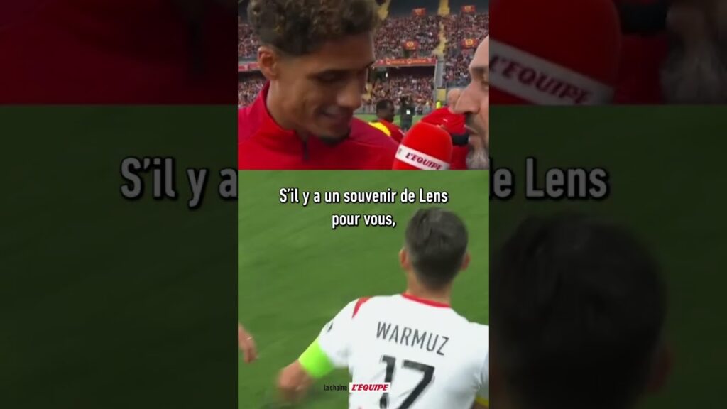 l’hommage de bollaert pour le retour de raphaël varane #shorts #football