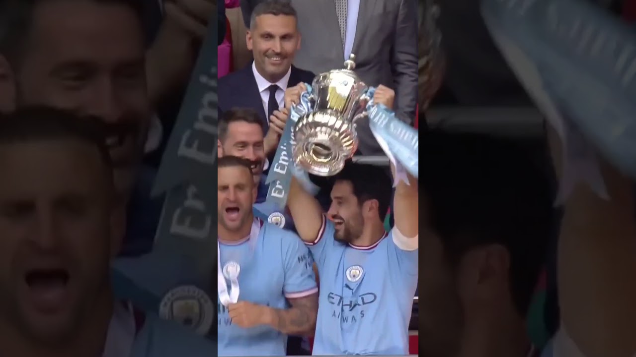 🤩🏆 manchester city soulève la fa cup et s’offre le doublé coupe – championnat ! #shorts