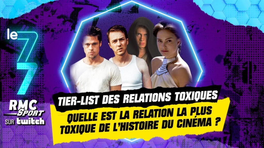 twitch rmc sport : quelle est la relation la plus toxique de l’histoire du cinéma ? (tier list)