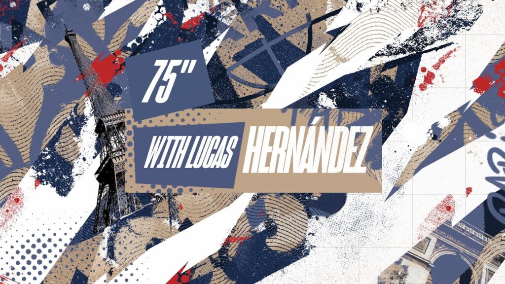 7️⃣5️⃣ with lucas hernández ! 👀🤔 – #welcomehernández 🔴🔵