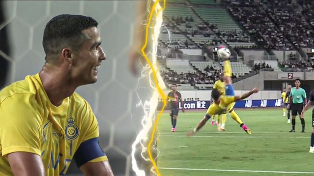 💫 cristiano ronaldo tout proche d’un but genial sur ce retournÉ acrobatique !!!