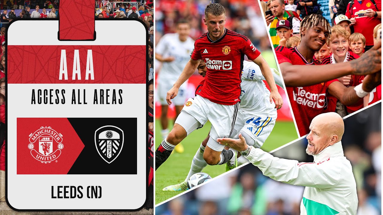 ouverture de la pré saison de united ! ❤️‍🔥🇳🇴 | manchester united 2 0 leeds | accédez à tous les domaines 🎫