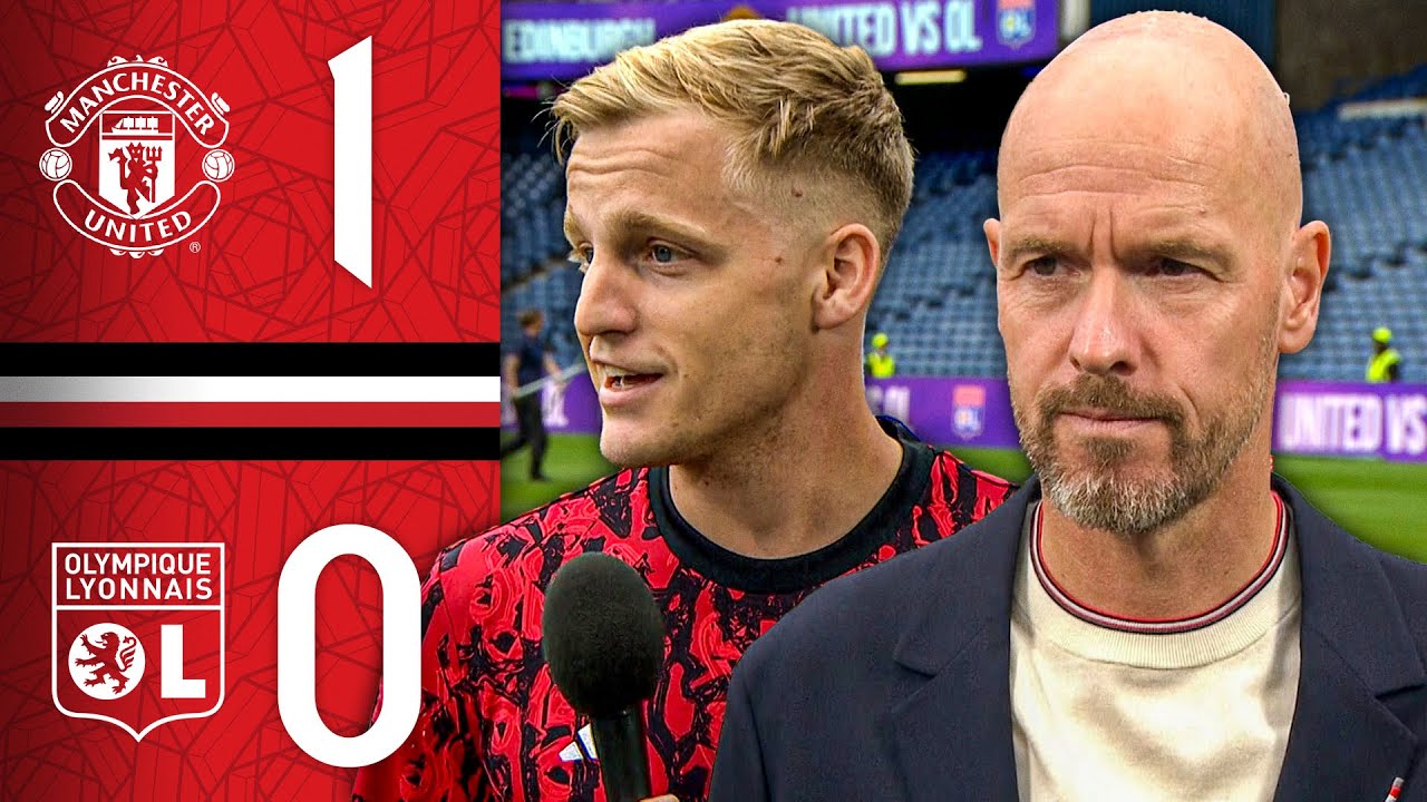 ten hag et van de beek réagissent à la victoire face à lyon ! 🔥