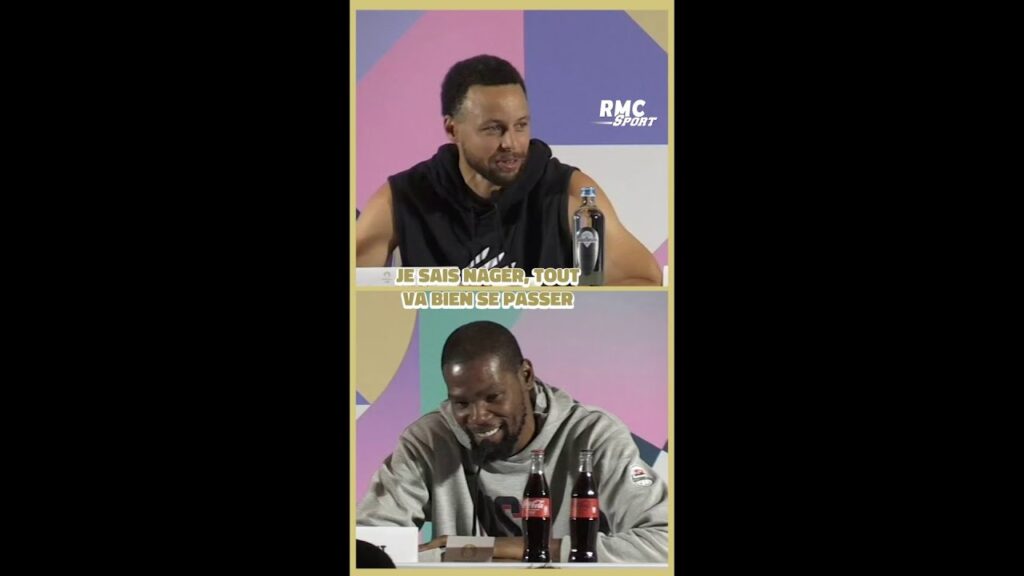 jo 2024 : quand curry et durant s’amusent en conférence de presse, même si le bateau coule » 😂