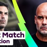 conférence de presse après le match : pep guardiola et mikel arteta réagissent