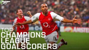 les 10 meilleurs buteurs d’arsenal en ligue des champions | henry, van persie, walcott & plus encore!