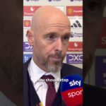 réaction d’erik ten hag après la défaite 3 0 de man utd face à tottenham 🗣️