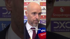 réaction d’erik ten hag après la défaite 3 0 de man utd face à tottenham 🗣️