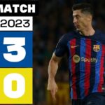 résumé complet : fc barcelona domine villarreal cf 3 0 en liga ea sports 2022/23