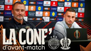 coups d’envoi à la conférence de presse du match ferencvaros – nice