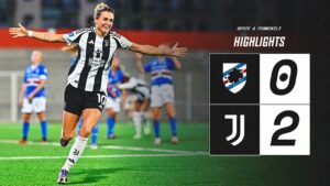 double but de girelli : le résumé du match sampdoria 0 2 juventus women