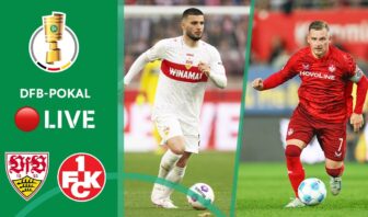 ecris un titre de vidéo en français à partir de celui ci : live 🔴 vfb stuttgart vs. 1. fc kaiserslautern | full game | dfb pokal 2024/25 – round 2