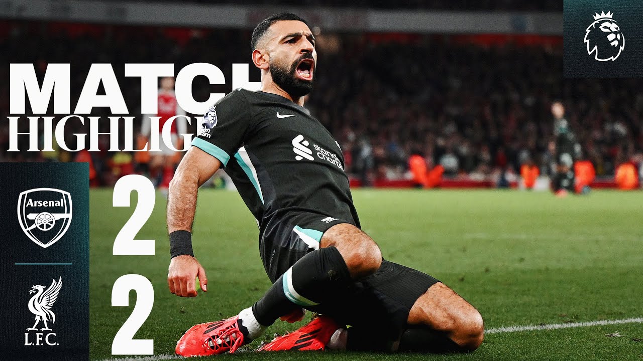 Égalisation de salah dans les dernières minutes ! | arsenal 2 2 liverpool | résumé des meilleurs moments