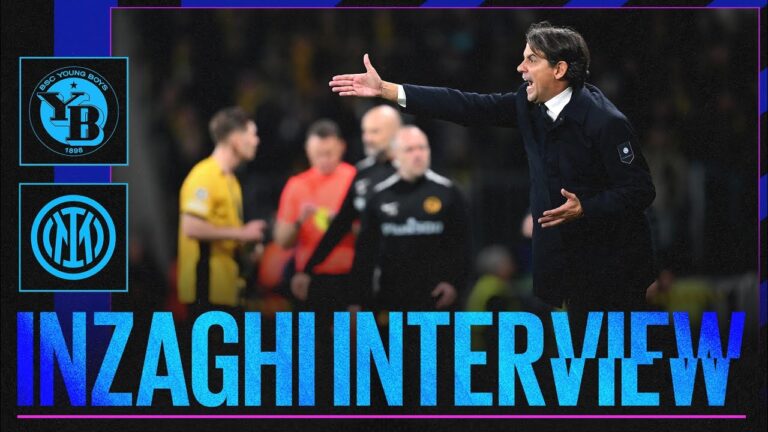 interview de simone inzaghi | young boys 0 1 inter | 🎙️⚫🔵