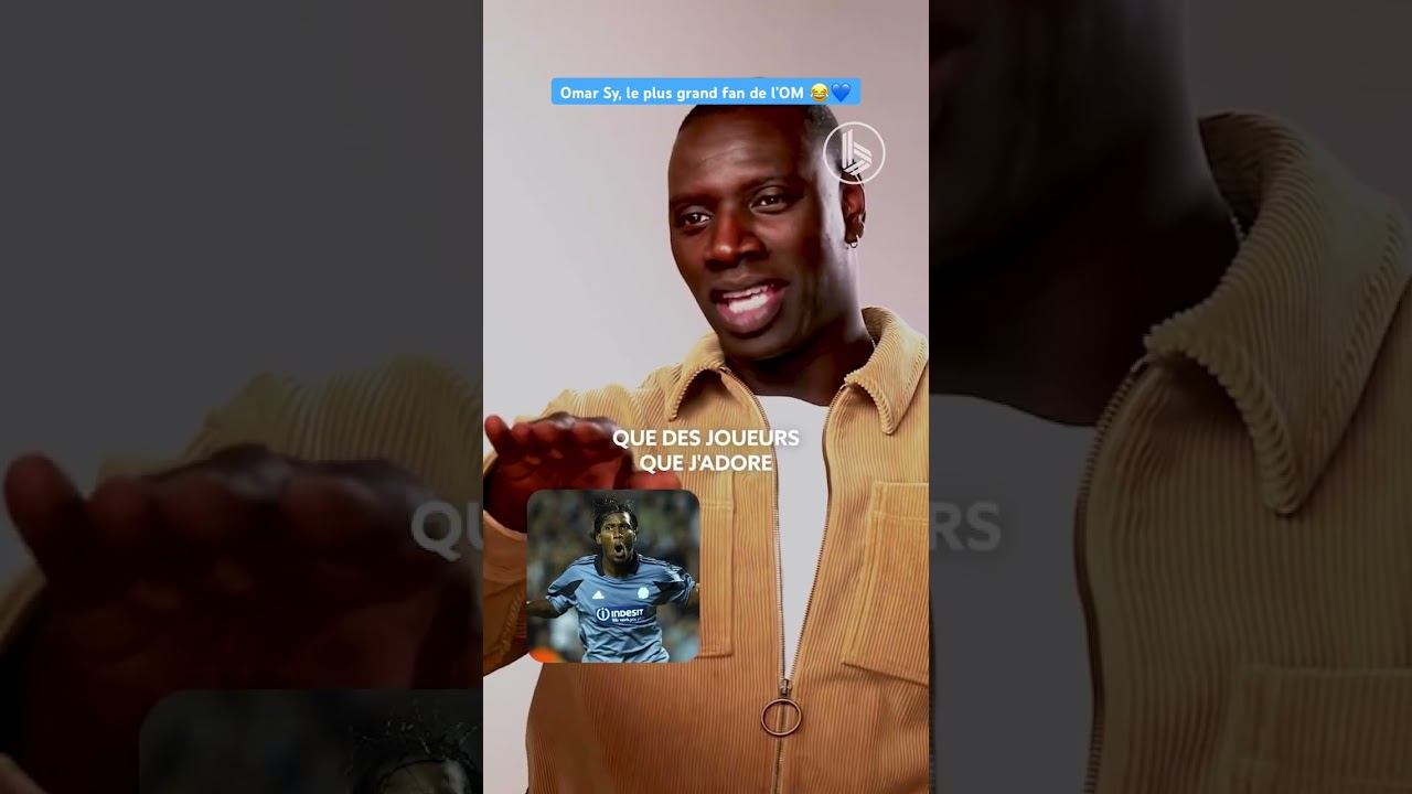 omar sy : le fan inconditionnel de marseille ! 😏😂 #football #drogba