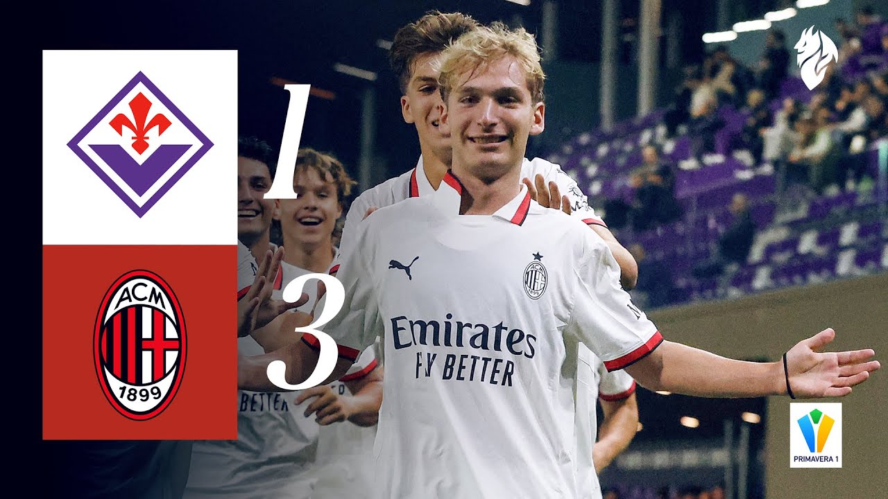 victoire de l’ac milan 3 1 face à la fiorentina : buts de tartaglia, victor et perrucci | résumé u20 primavera