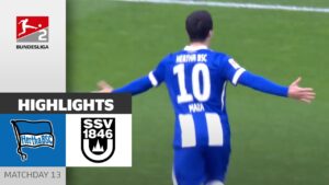 frappes de maza ! résumé du match hertha bsc – ssv ulm 2 2 | journée 13 – bundesliga 2 2024/25