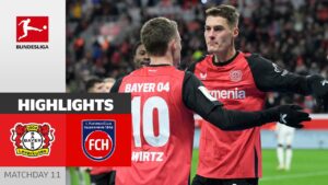 hattrick de schick ! | bayer leverkusen 5 2 heidenheim | résumé de la j11 – bundesliga