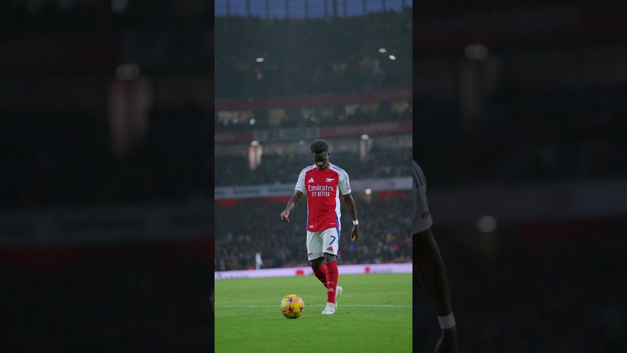 le talent de bukayo saka enflamme les supporters ❤️