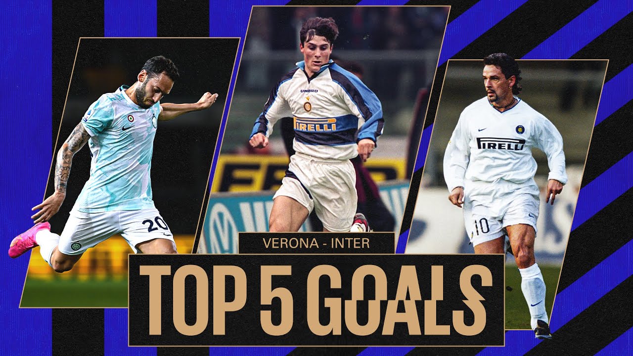 les 5 meilleurs buts de l’inter contre vérone : baggio, zanetti et plus encore 🤯🖤💙