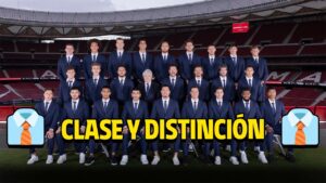 les joueurs de l’atlético de madrid présentent les tenues de la saison de leur sponsor officiel damat