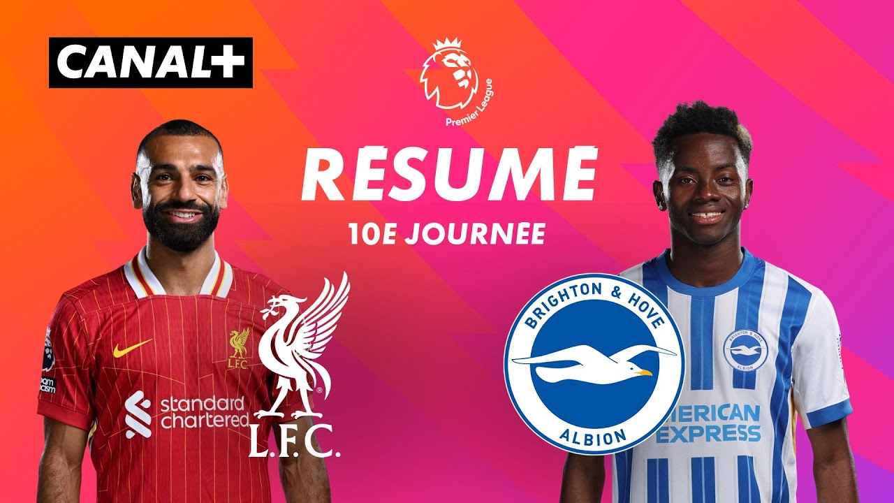 résumé du match liverpool contre brighton – premier league 2024 25 (j10)