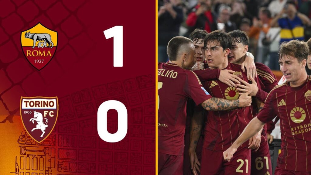 résumé du match : roma 1 0 torino | points forts de la serie a 2024 25