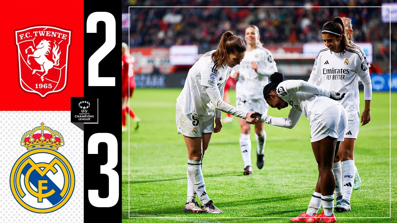 twente 2 3 real madrid | résumé | ligue des champions féminine 2024/25