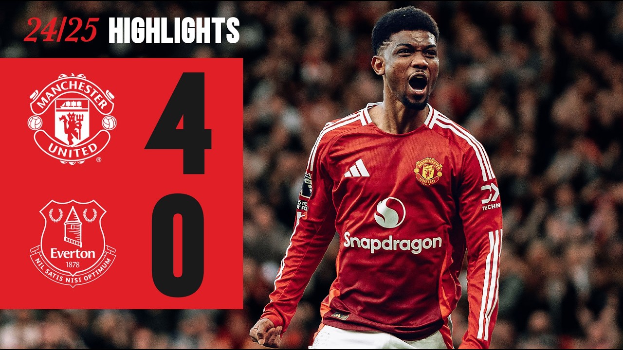 large victoire à old trafford ! 🔥 | man utd écrase everton 4 0