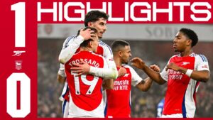 l’ascension d’arsenal à la deuxième place du classement ! | résumé | arsenal vs ipswich town (1 0) | havertz | premier league