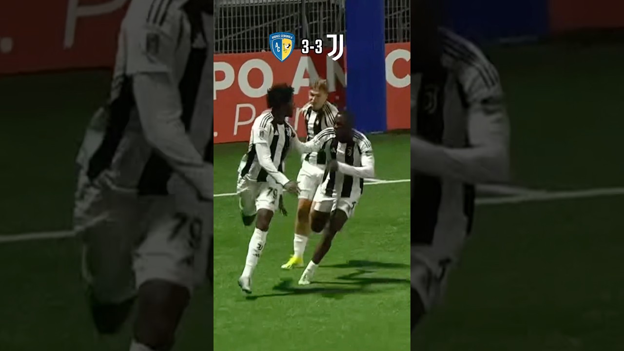 retour incroyable : audace cerignola 3 3 juventus next gen | résumé des buts et des moments forts 🔥🤍🖤