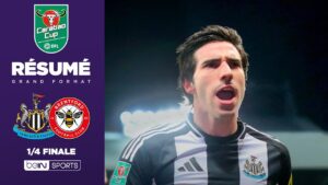 revivez les moments forts : tonali brille avec deux bangers et qualifie newcastle contre brentford !